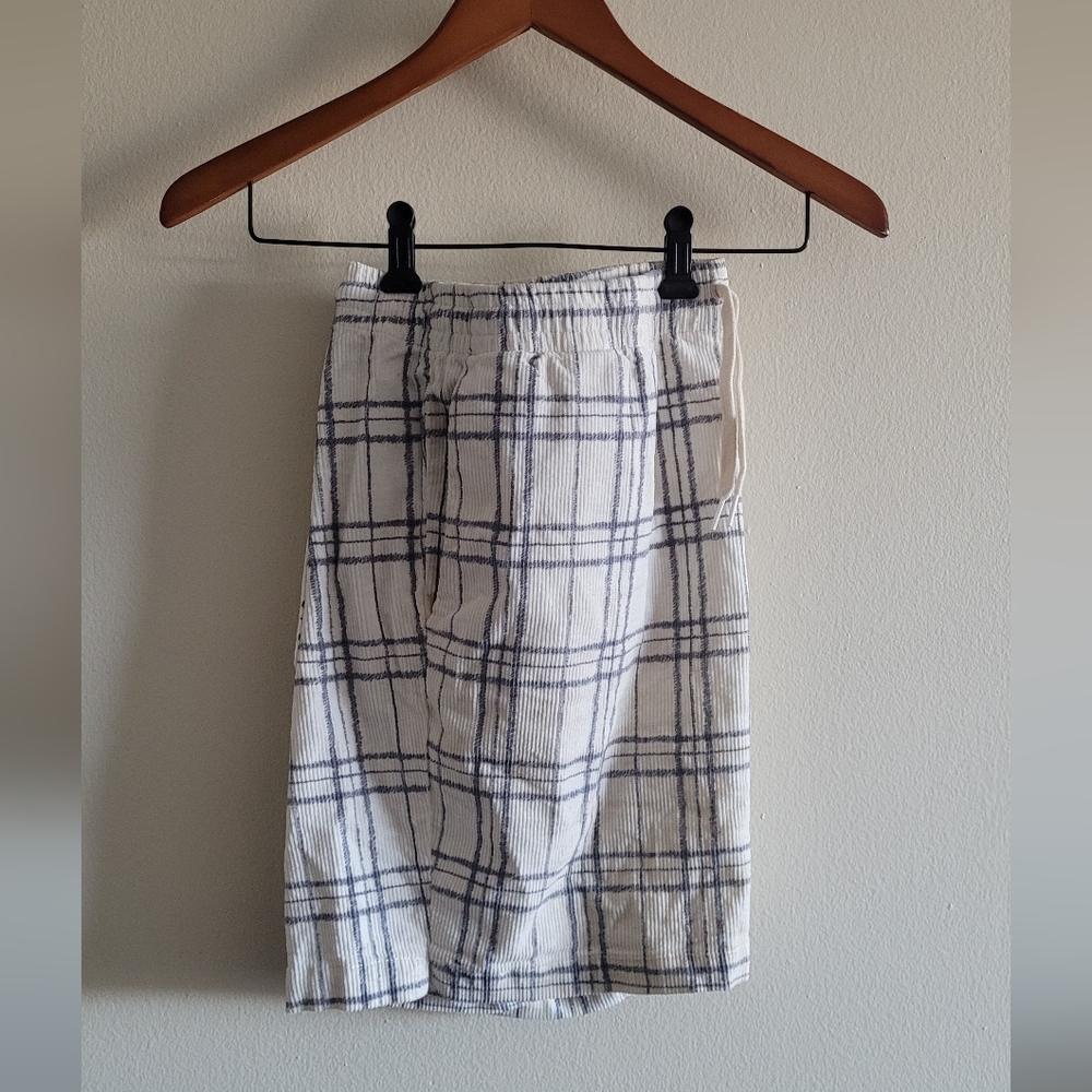 Pacsun Volley corduroy textured shorts Men's XL grey plaid